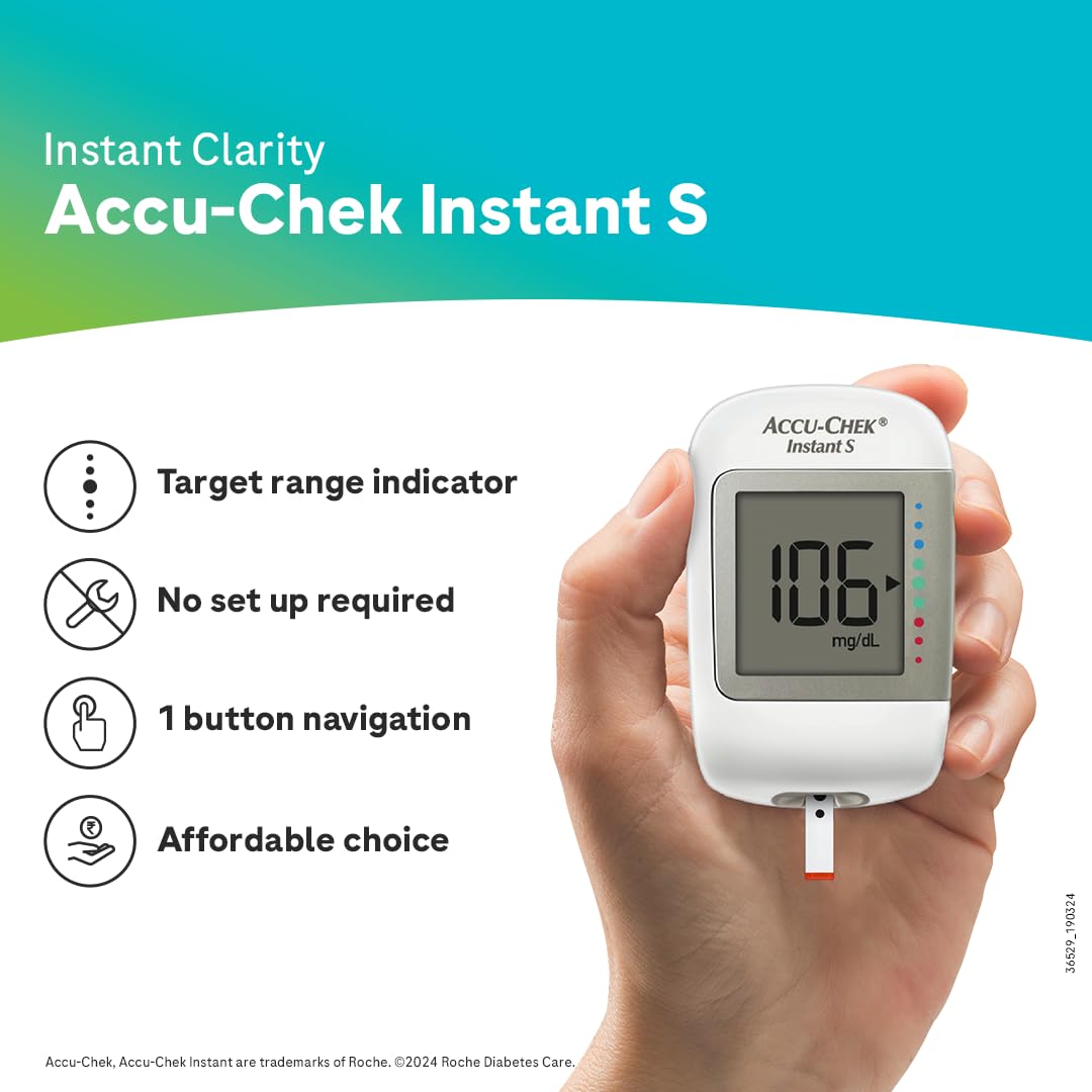 Accu-Chek Instant S Blood Glucose Glucometer Kit