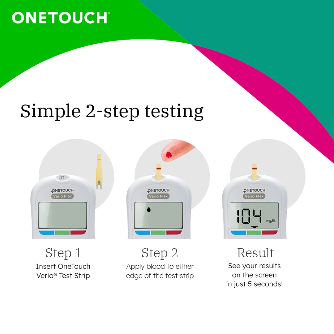 OneTouch Verio Flex Meter Blood Glucose Monitoring System