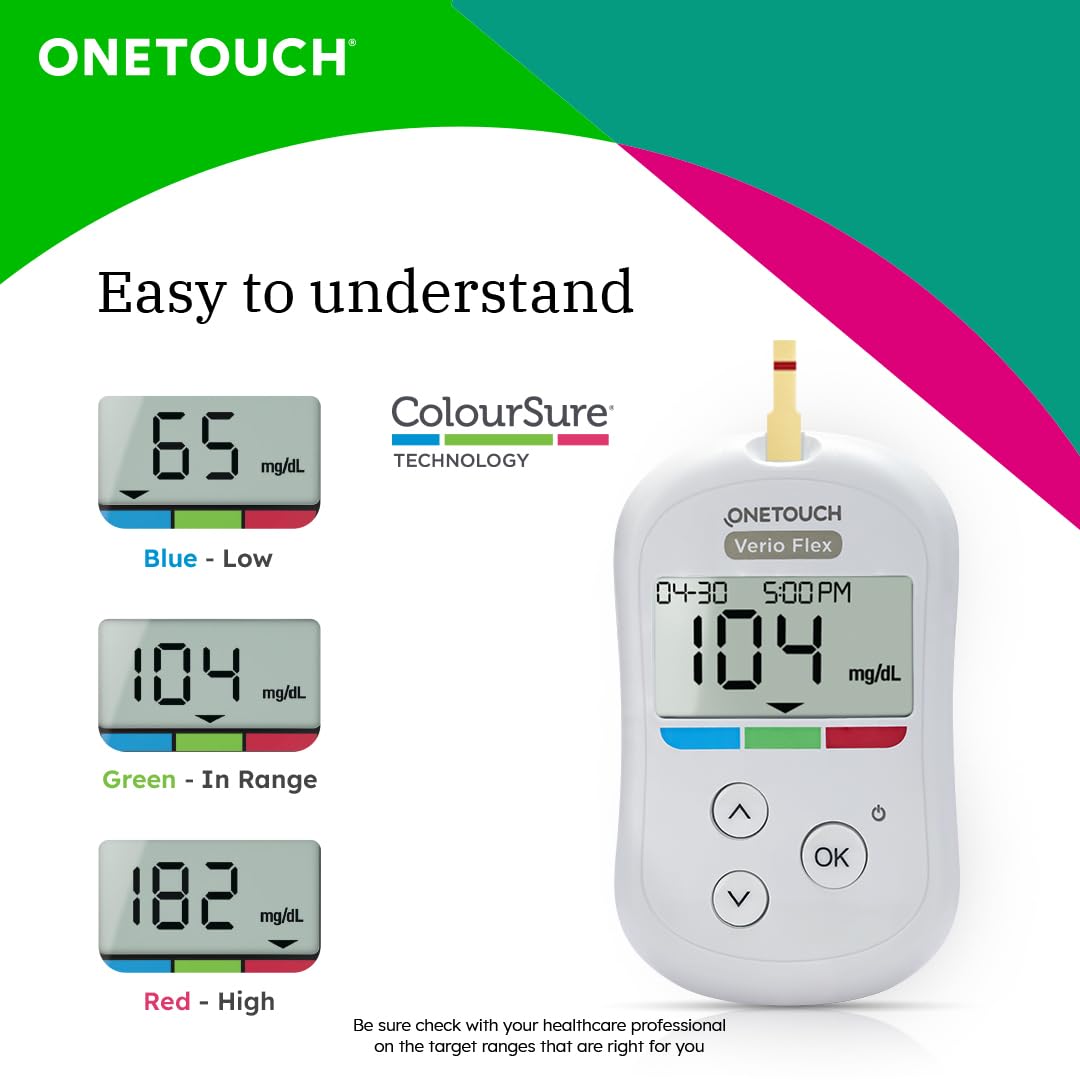 OneTouch Verio Flex Meter Blood Glucose Monitoring System