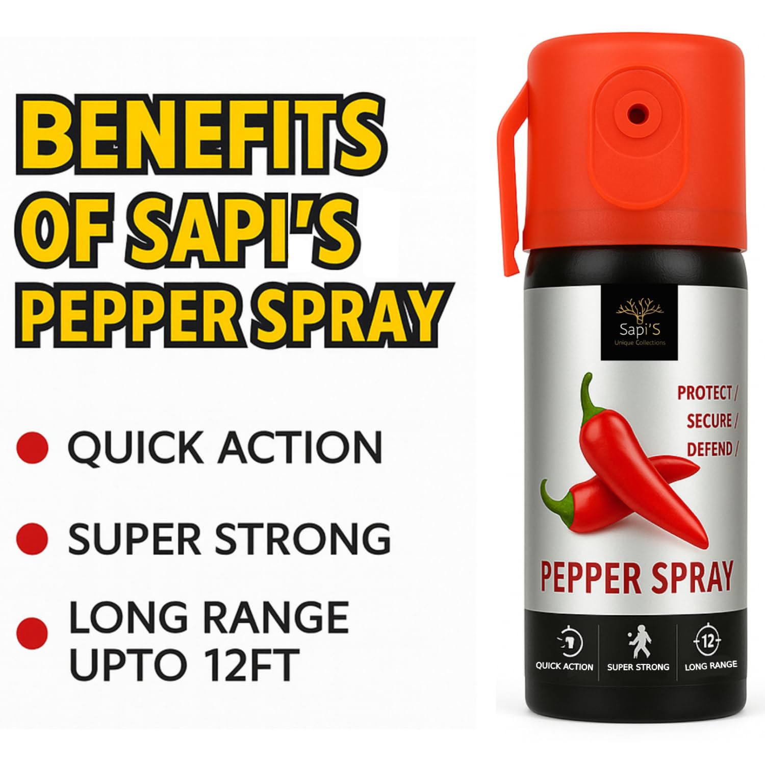 Super-Strong Self Defence Pepper Spray