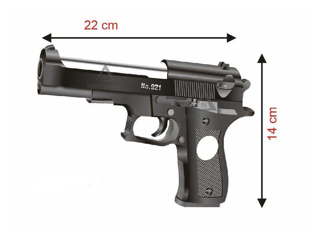 Black Plastic Pistol for Target Games