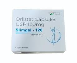 Slimgal 120mg Orlistat Capsules for WeightLoss for unisex use Pack of 84 capsules