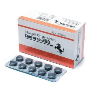 Cenforce 200 mg Sildenafil Citrate Tablet for Men (Pack of 10x10)